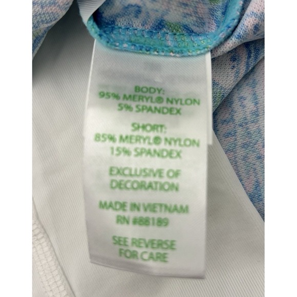 Lilly Pulitzer Zadora High Rise Skort Women's M Las Olas Aqua UPF 50 NWT Blue - Picture 3 of 12